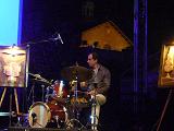 playing drum at Villa Celimontana jazz festival